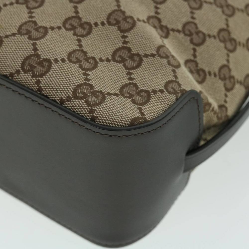 GUCCI Gg Canvas Tote Bag Canvas Leather Beige Brown 107757 Auth Ki3340 - Picture 9 of 16